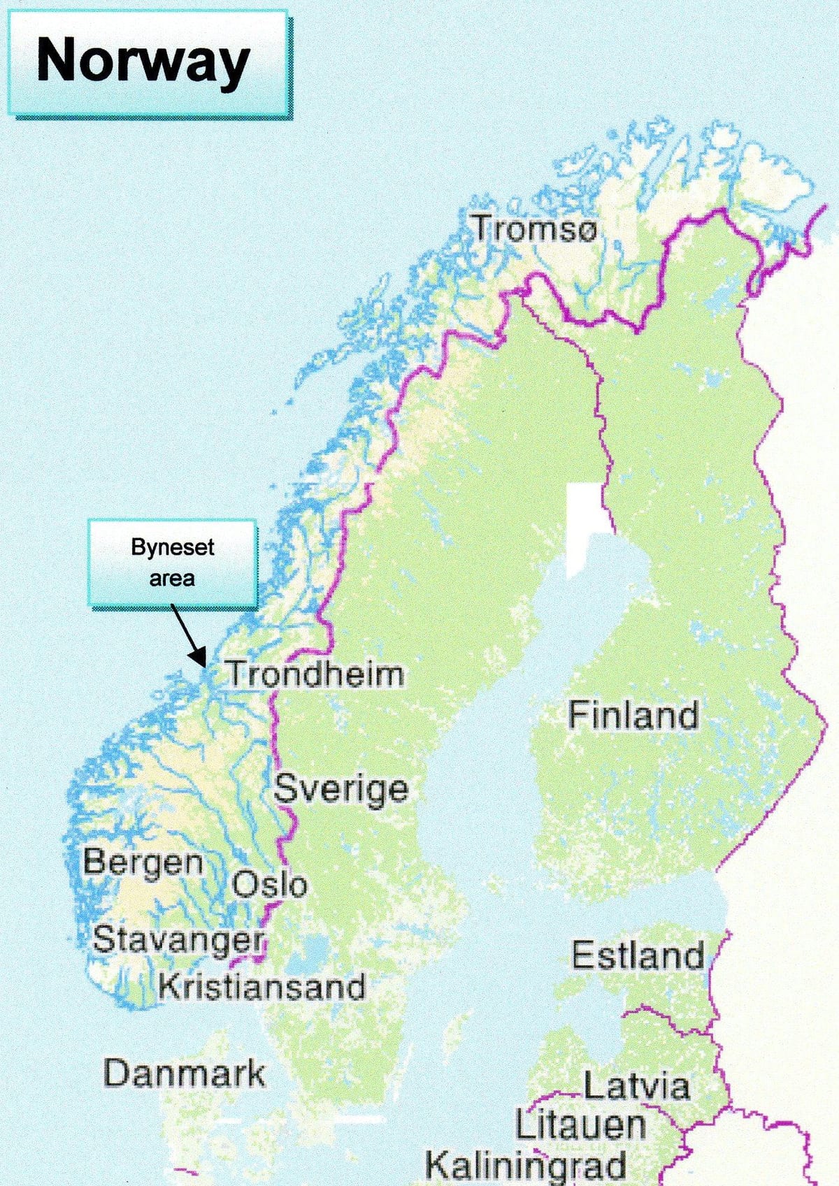 แผนที่ของ norway. kgm นอร์เวย์ Name