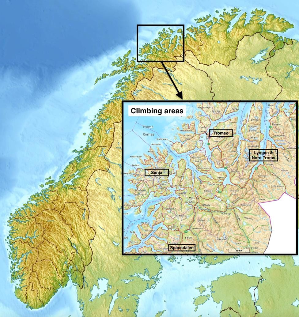 norway. kgm นอร์เวย์บนแผนที่