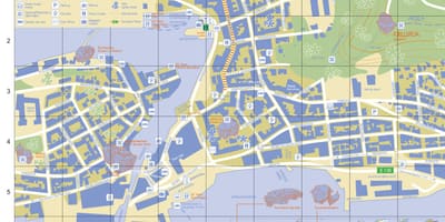 Alesund นอร์เวย์เมืองบนแผนที่