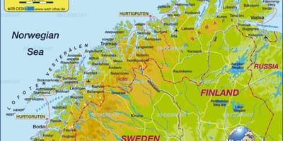 แผนที่ของ kirkenes นอร์เวย์ Name