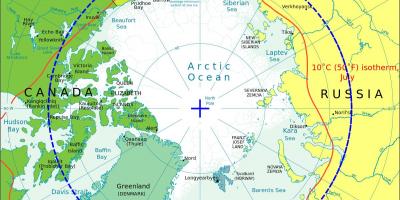 Arctic นอร์เวย์บนแผนที่
